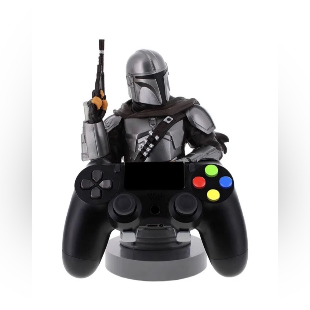 NWT Star Wars The Mandalorian: Cable Guy mobile Phone and Controller Hol…